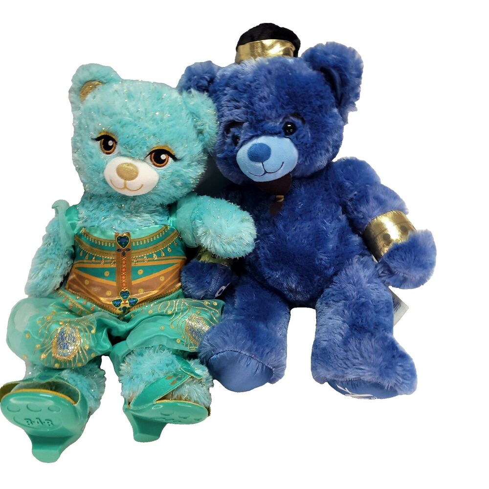 Build A Bear Disney‎ Aladdin Plush 16" Jasmine & Genie BAB Outfit Shoes